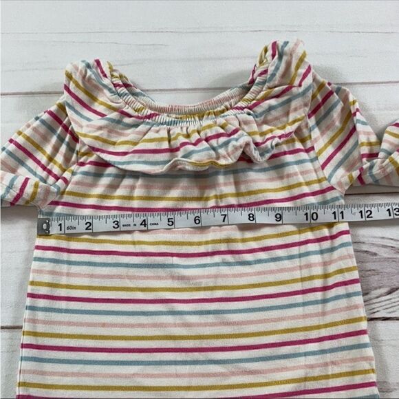 Mini Boden Girls Long Sleeve Striped Top - Picture 3 of 9